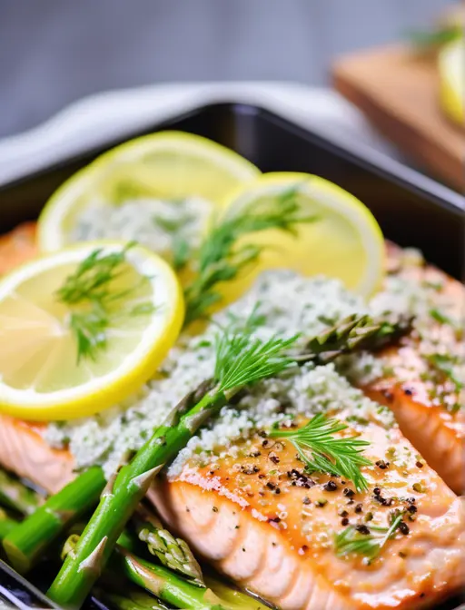 Salmon with Lemon Butter Sauce recipe