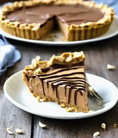 Chocolate Peanut Butter Tofu Pie