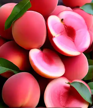 Red Peaches, red fruit