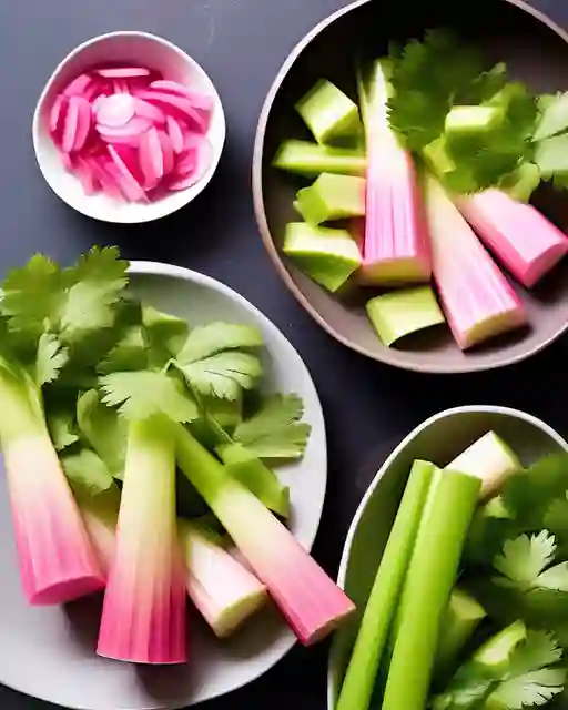 Blushed Celery Stalks